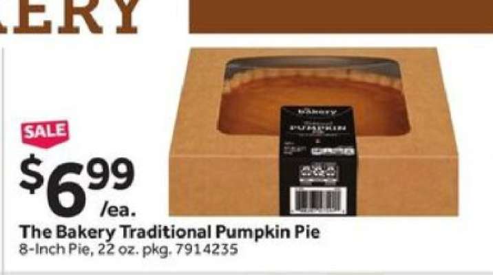 The Bakery Traditional Pumpkin Pie