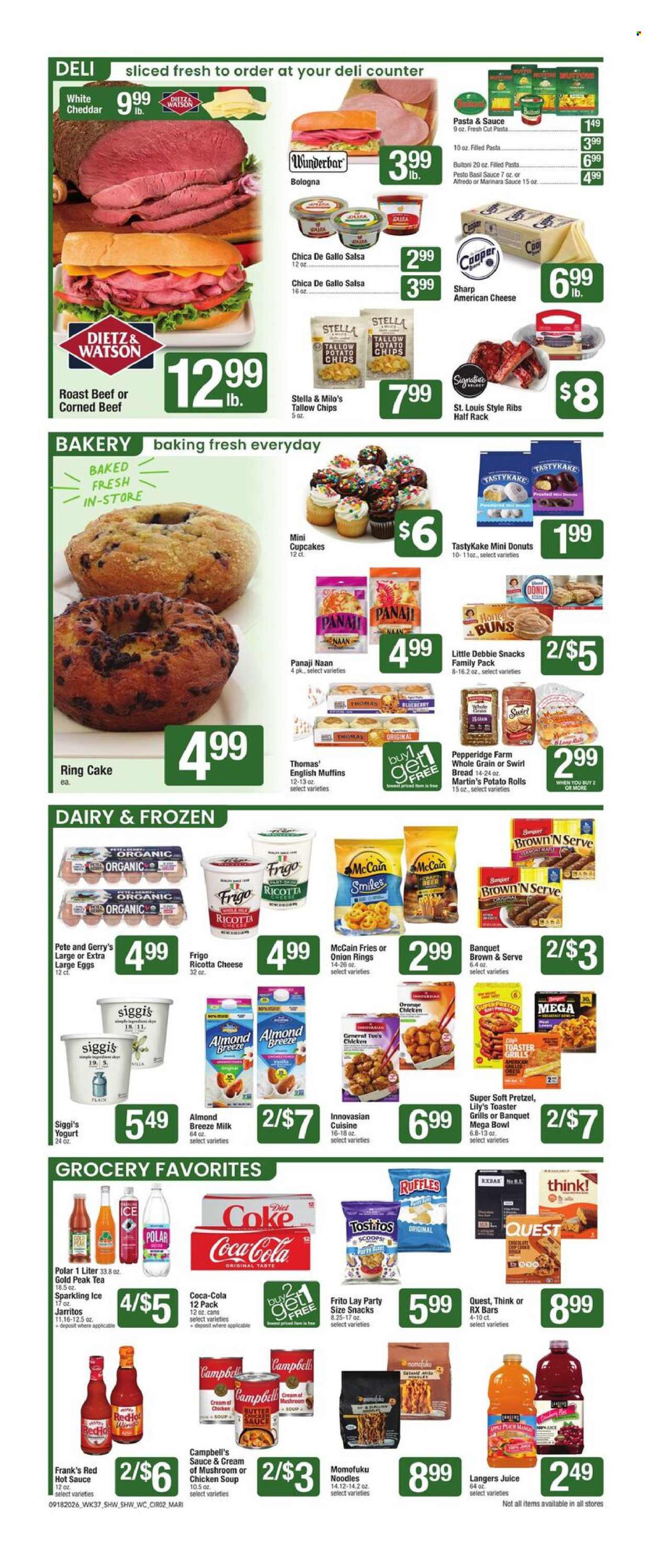 Shaw’s ad - 09/18/2026 - 09/24/2026. Page 2