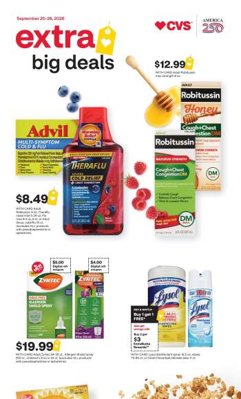CVS Pharmacy Flyer - 09/20/2026 - 09/26/2026.