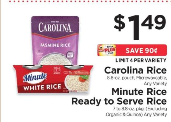 Carolina Rice / Minute Rice Ready to Serve Rice