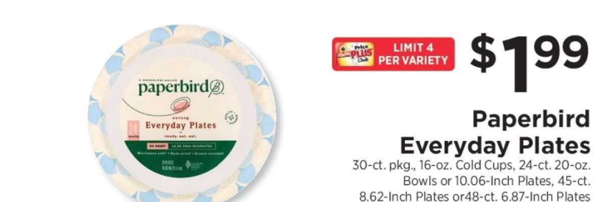 Paperbird Everyday Plates
