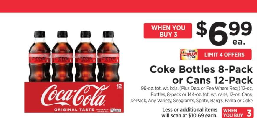 Coke Bottles 8-Pack or Cans 12-Pack