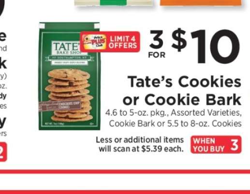 Tate’s Cookies or Cookie Bark