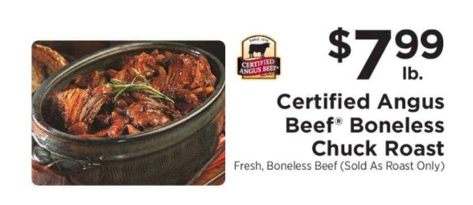 Certified Angus Beef Boneless Chuck Roast