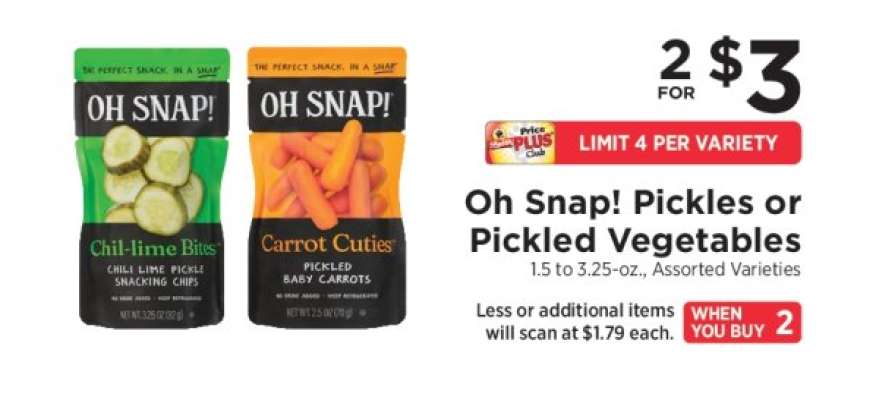 Oh Snap! Pickles or Pickled Vegetables