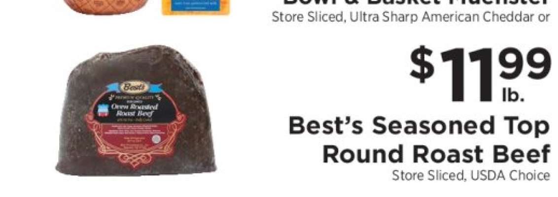 Best's Seasoned Top Round Roast Beef