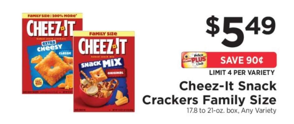 Cheez-It Snack Crackers Family Size