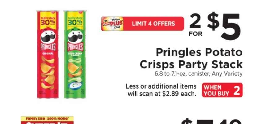 Pringles Potato Crisps Party Stack