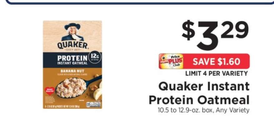 Quaker Instant Protein Oatmeal