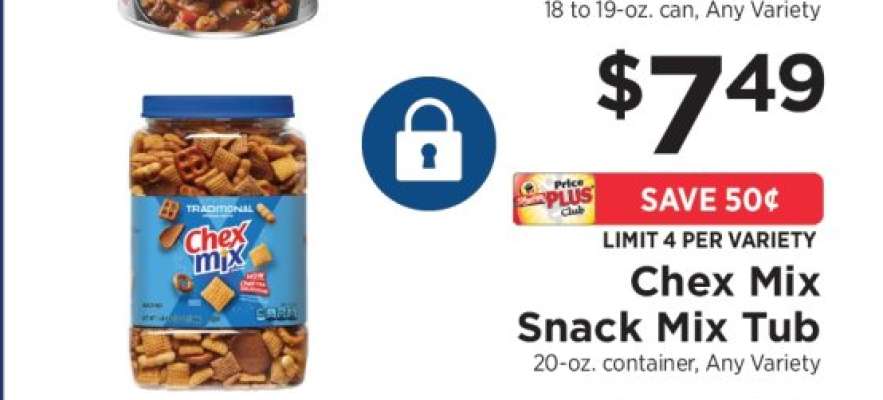 Chex Mix Snack Mix Tub