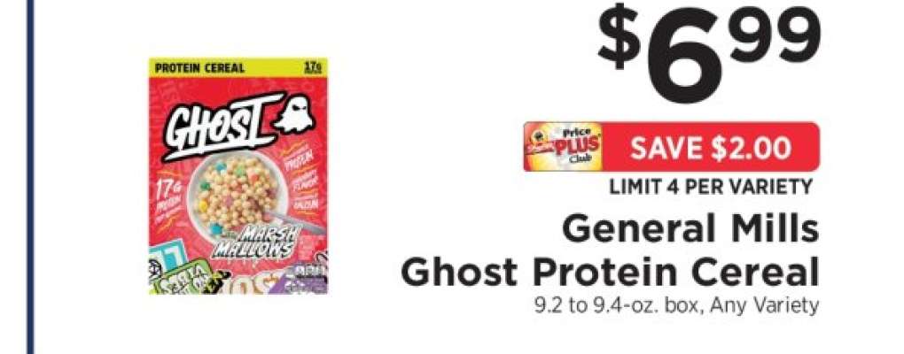 General Mills Ghost Protein Cereal