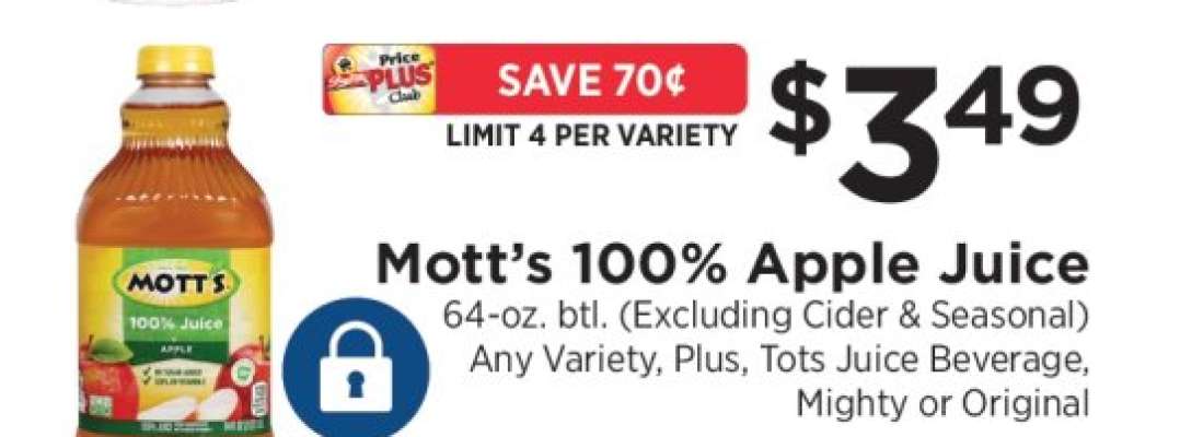 Mott's 100% Apple Juice