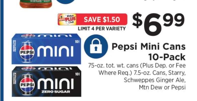 Pepsi Mini Cans 10-Pack