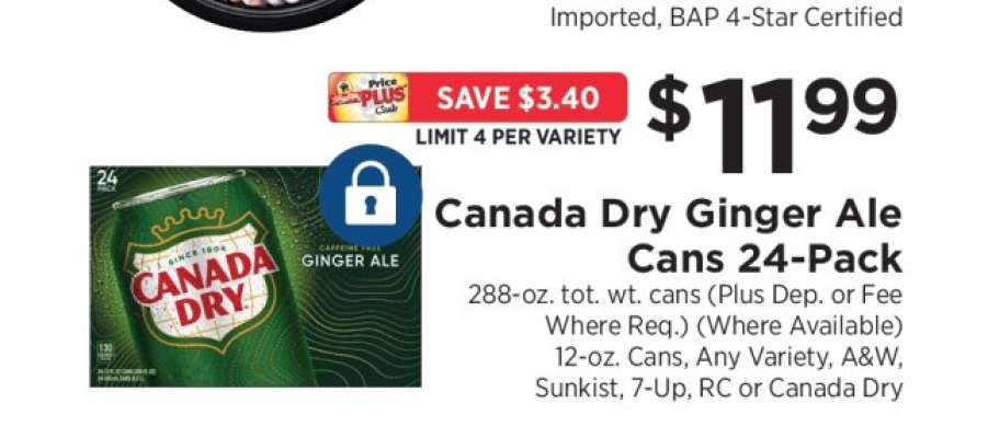 Canada Dry Ginger Ale Cans 24-Pack