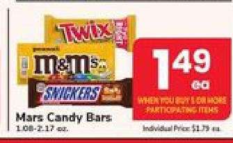 Mars Candy Bars