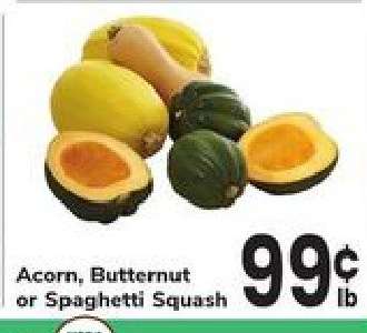 Acorn, Butternut or Spaghetti Squash