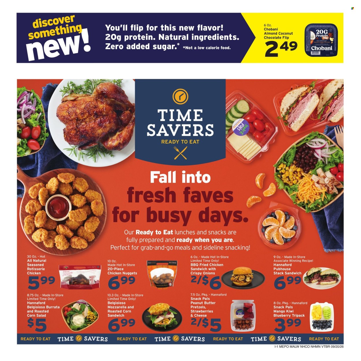 Hannaford ad - 09/20/2026 - 09/26/2026. Page 9