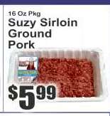 Suzy Sirloin Ground Pork