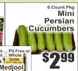 Mini Persian Cucumbers