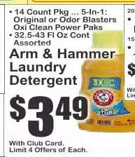 Arm & Hammer Laundry Detergent