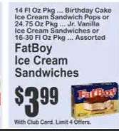 FatBoy Ice Cream Sandwiches