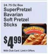 SuperPretzel Bavarian Soft Pretzel Sticks