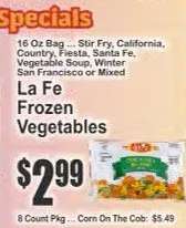 La Fe Frozen Vegetables