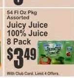 Juicy Juice 100% Juice 8-Pack