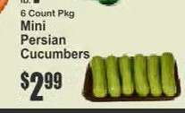 Mini Persian Cucumbers