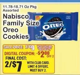 Nabisco Family Size Oreo Cookies