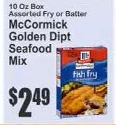 McCormick Golden Dipt Seafood Mix