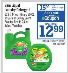 Gain Liquid Laundry Detergent