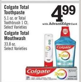 Colgate Total Toothpaste or Toothbrush