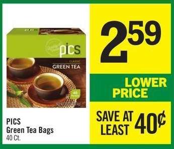PICS Green Tea Bags