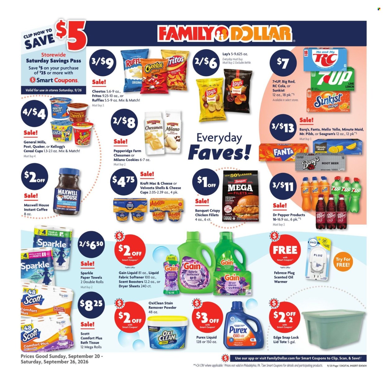Family Dollar ad - 09/20/2026 - 09/26/2026. Page 1
