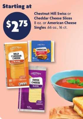 Chestnut Hill Cheese Slices