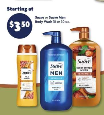 Suave or Suave Men Body Wash