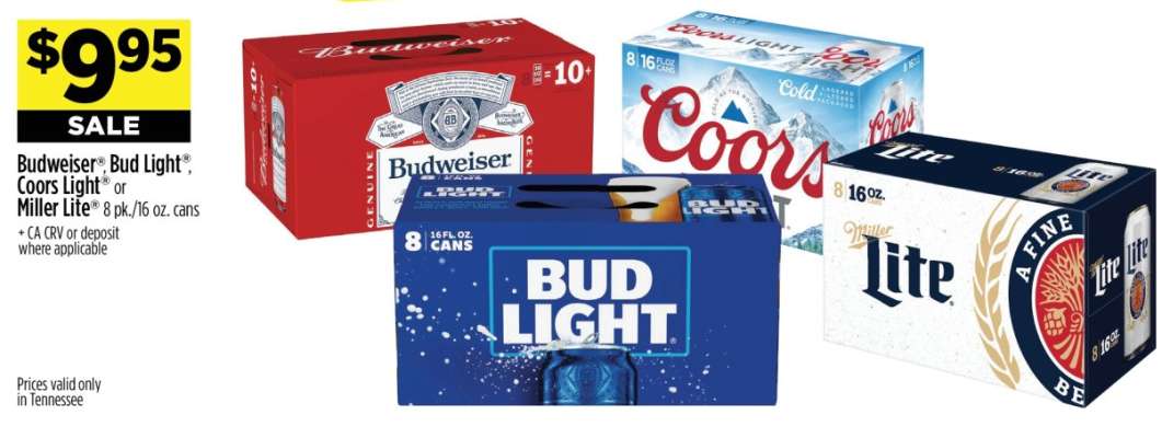 Budweiser, Bud Light, Coors Light or Miller Lite