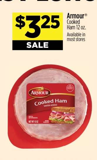 Armour Cooked Ham 12 oz.