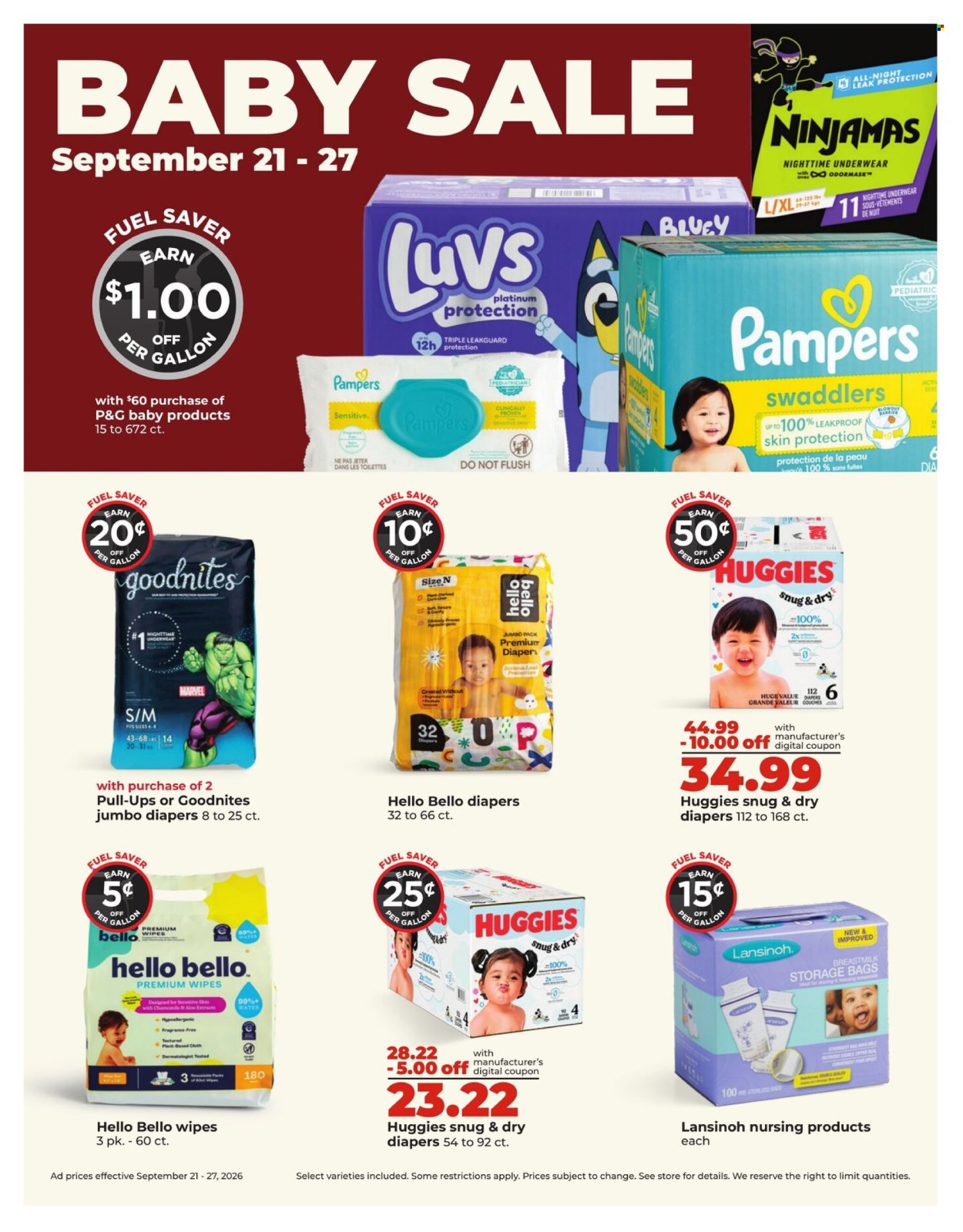 Hy-Vee ad - 09/21/2026 - 09/27/2026. Page 39