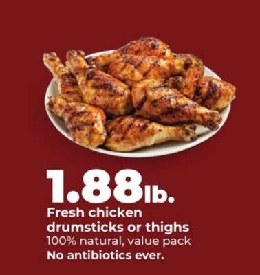 Fresh Chicken Drumsticks or Thighs