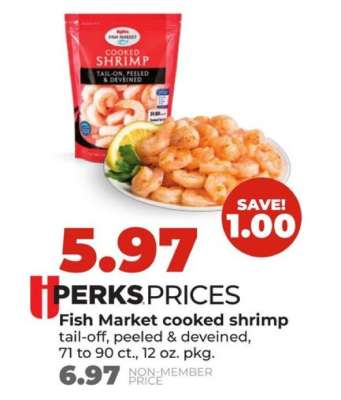 Fish Market cooked shrimp