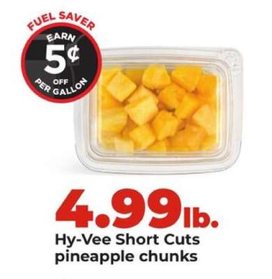 Hy-Vee Short Cuts pineapple chunks