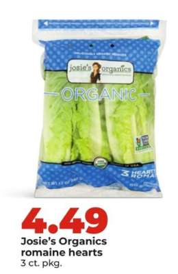 Josie's Organics Romaine hearts