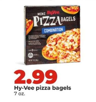 Hy-Vee pizza bagels