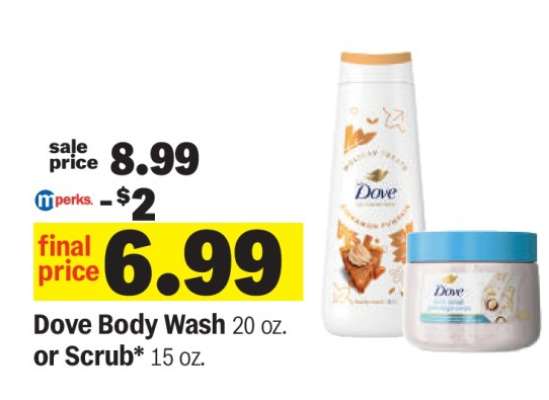 Dove Body Wash or Scrub