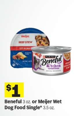 Beneful or Meijer Wet Dog Food Single