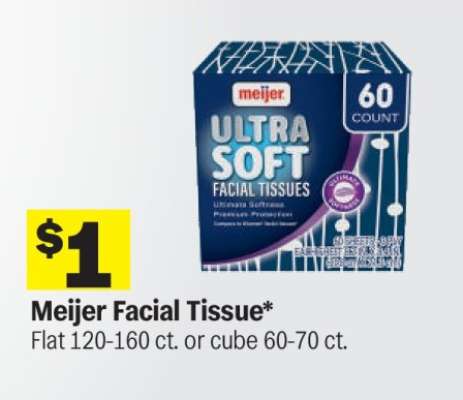 Meijer Facial Tissue*