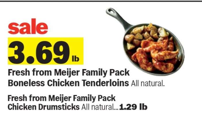 Fresh from Meijer Family Pack Boneless Chicken Tenderloins