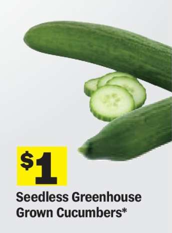 Seedless Greenhouse Grown Cucumbers